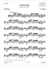 Prélude - BACH - Partition